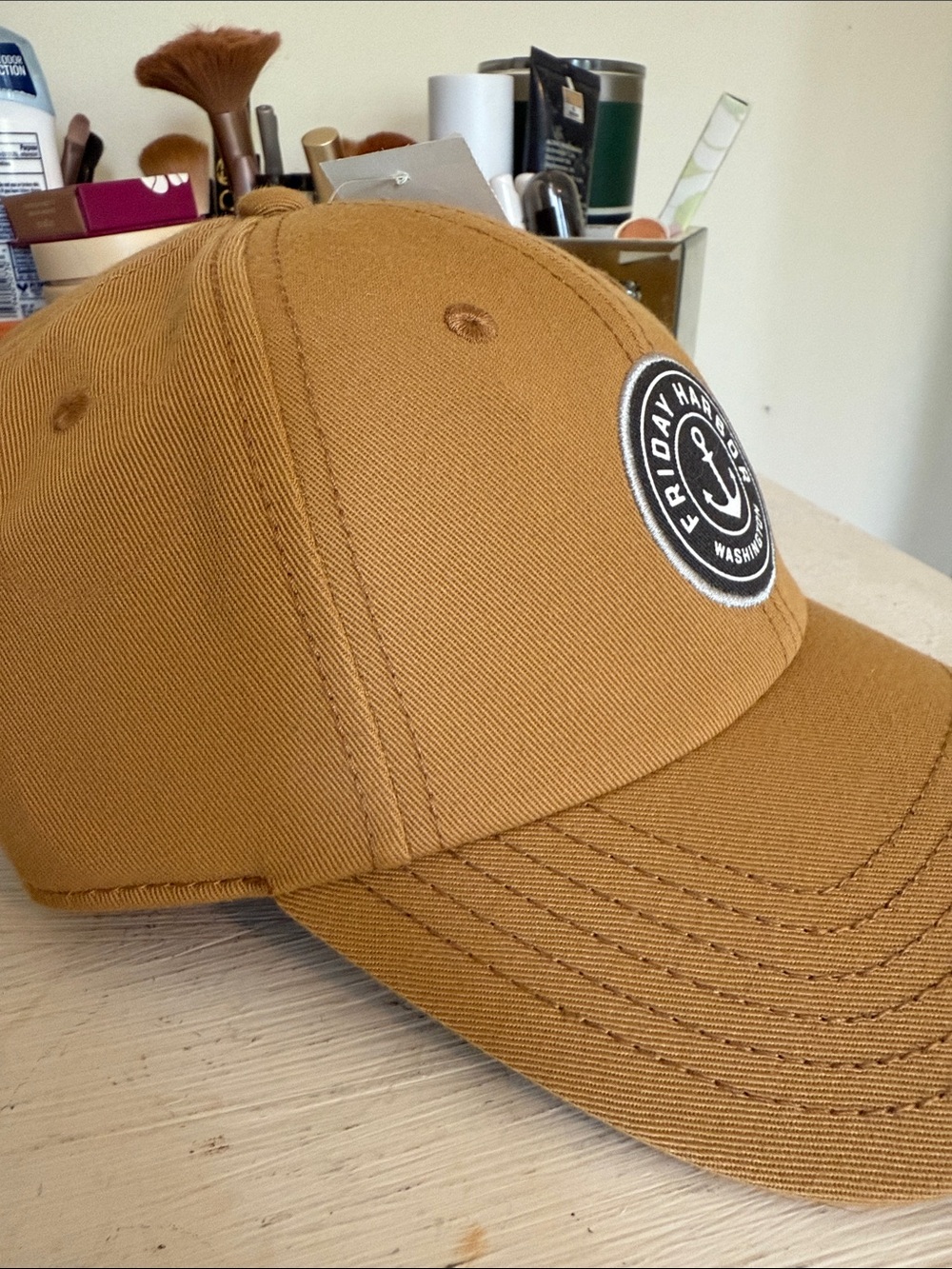 Friday Harbor Anchor Patch Cap - Caramel Brown - Picture 4 of 5